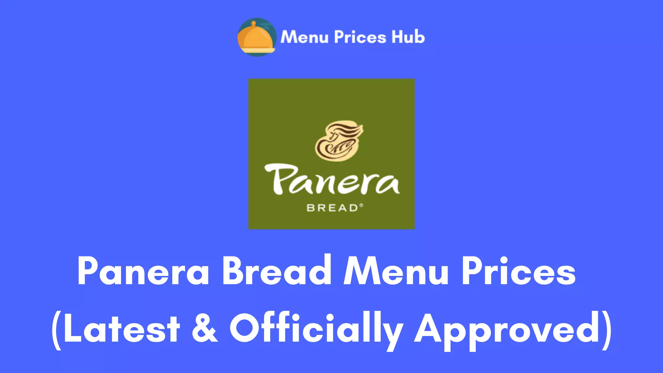 Panera Bread Menu Prices