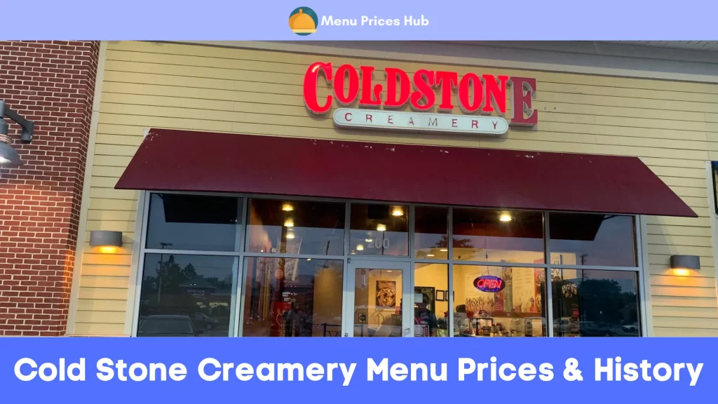 Cold Stone Creamery Menu Prices History