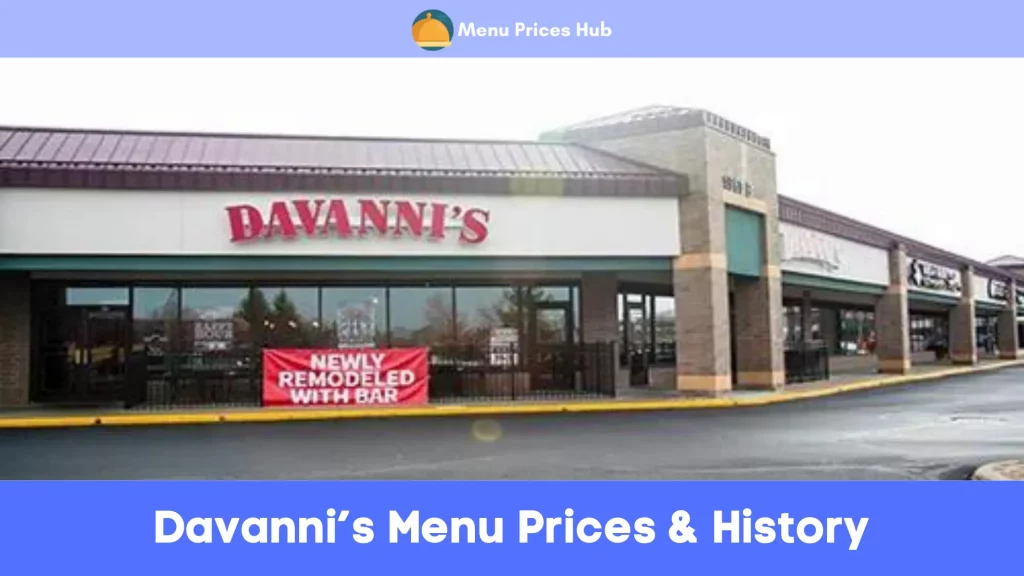 Davanni’s Menu Prices History