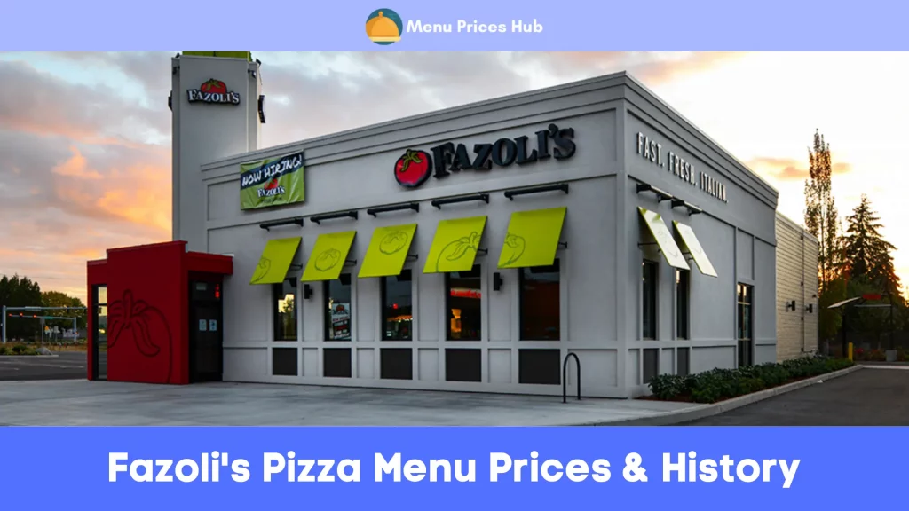 Fazoli's Pizza Menu Prices History
