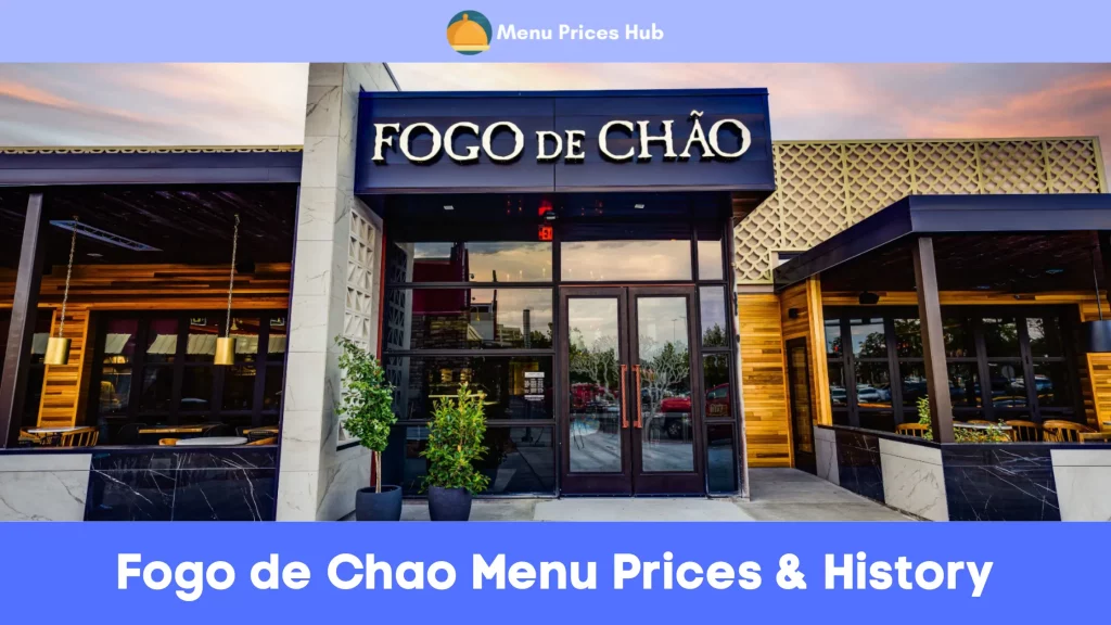 Fogo de Chao Menu Prices History