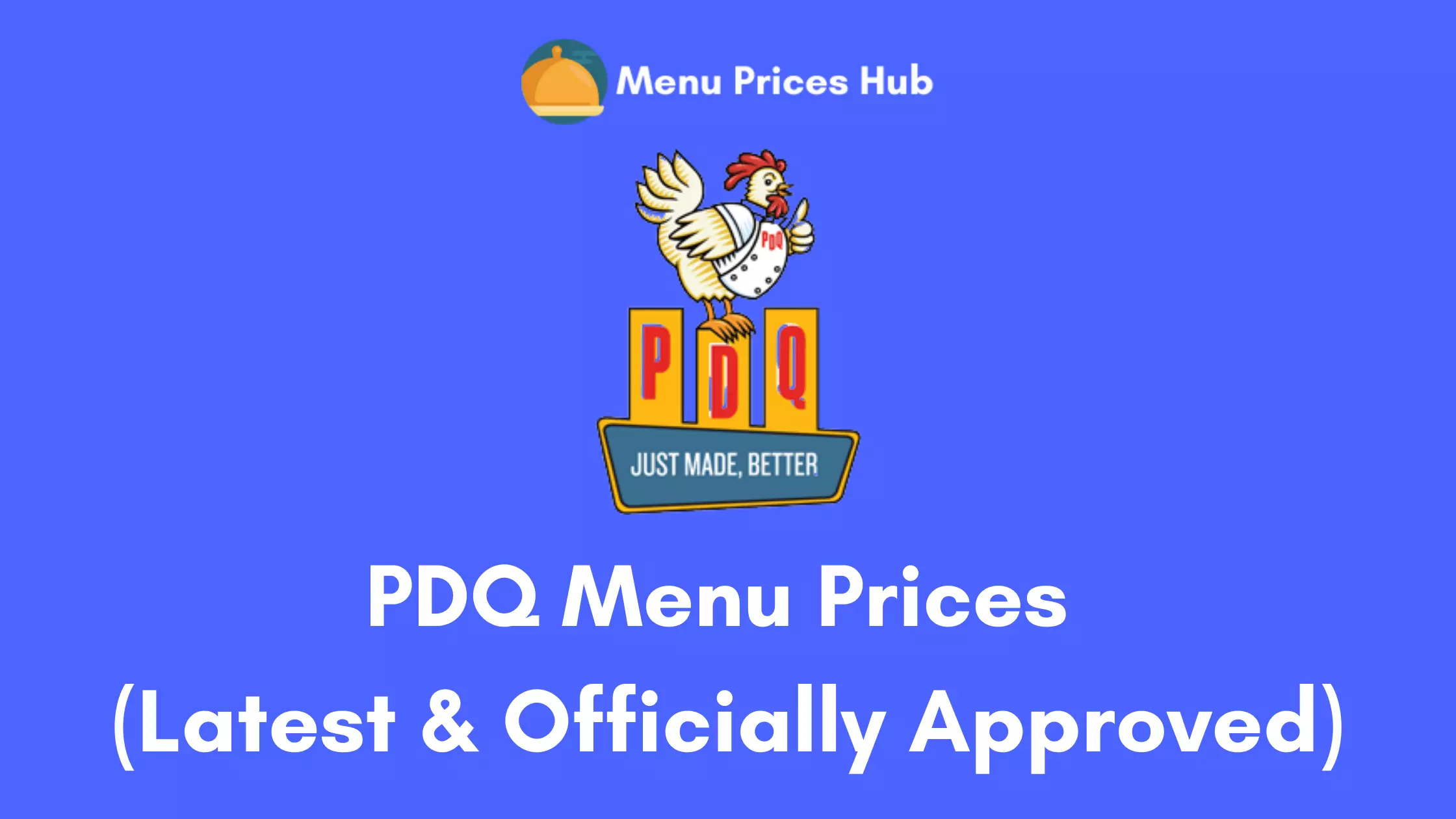 PDQ Menu Prices