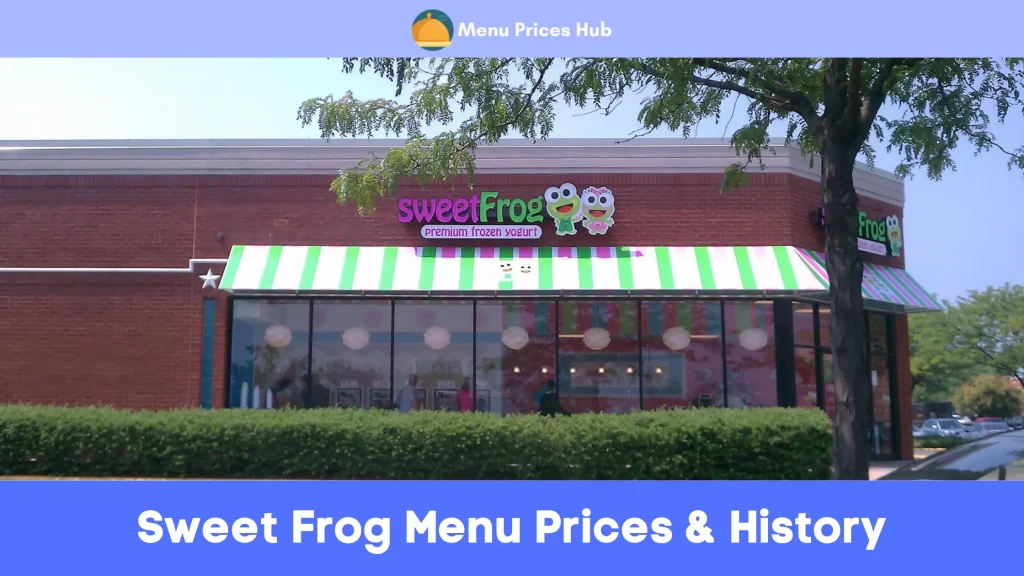 Sweet Frog Menu Prices History