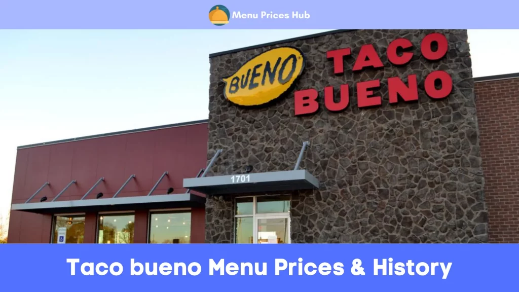 Taco bueno Menu Prices History