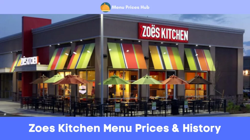 Zoes Kitchen Menu Prices History