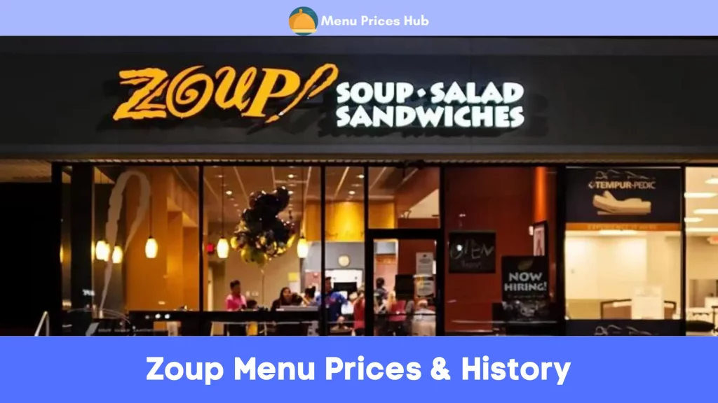Zoup Menu Prices History