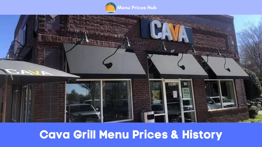 Cava Grill Menu Prices History