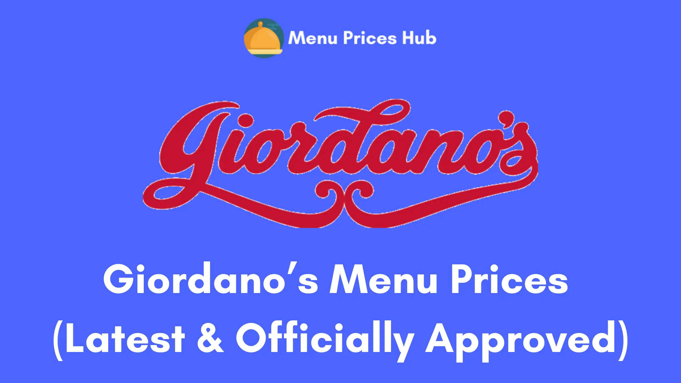 Giordano’s Menu Prices