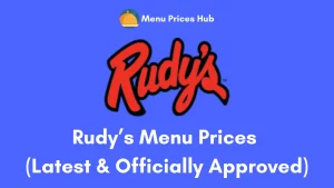 Rudy’s Menu Prices