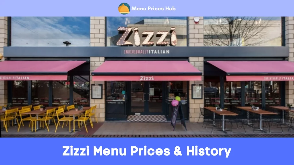 Zizzi Menu Prices History