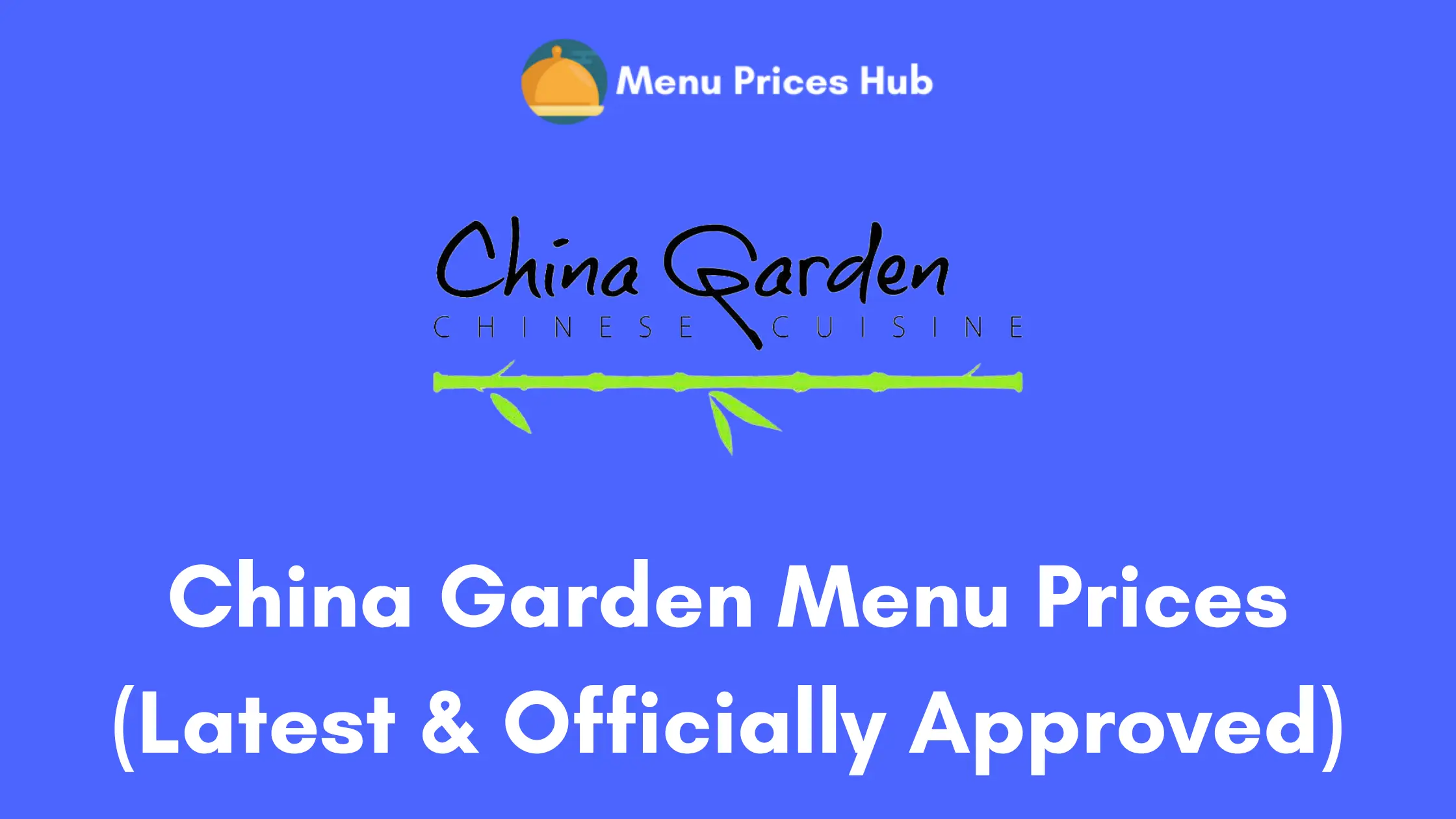china garden menu prices