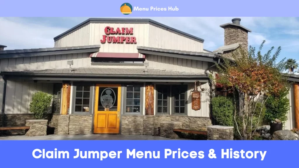 claim jumper menu prices history