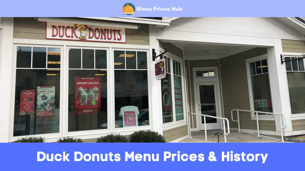duck donuts menu prices history