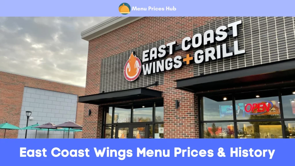 east coast wings menu prices history