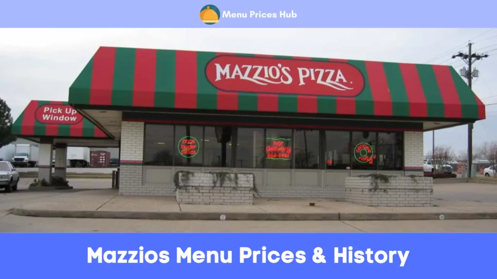 mazzios menu prices history
