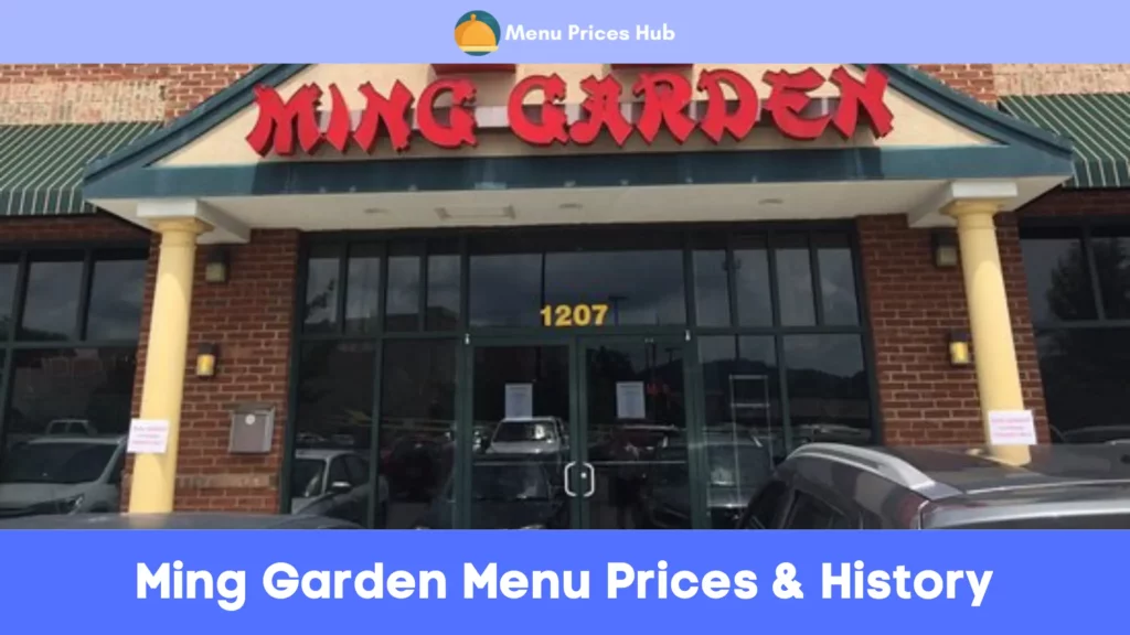 ming garden menu prices history