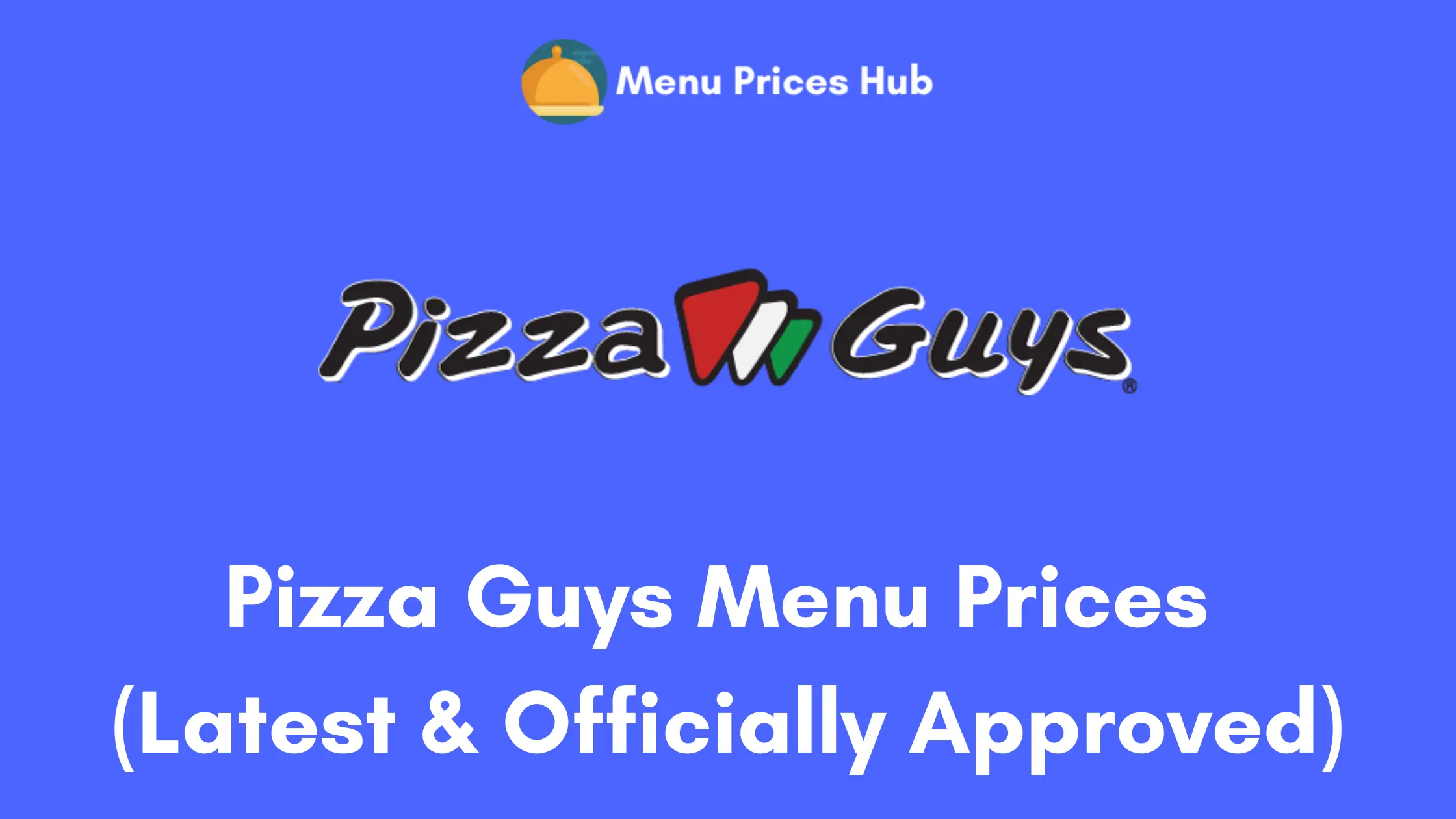 pizza guys menu prices