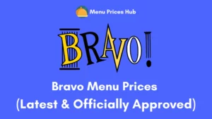bravo menu prices