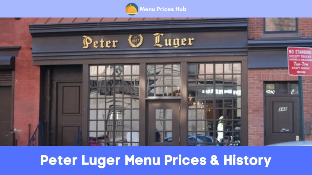peter luger menu prices history