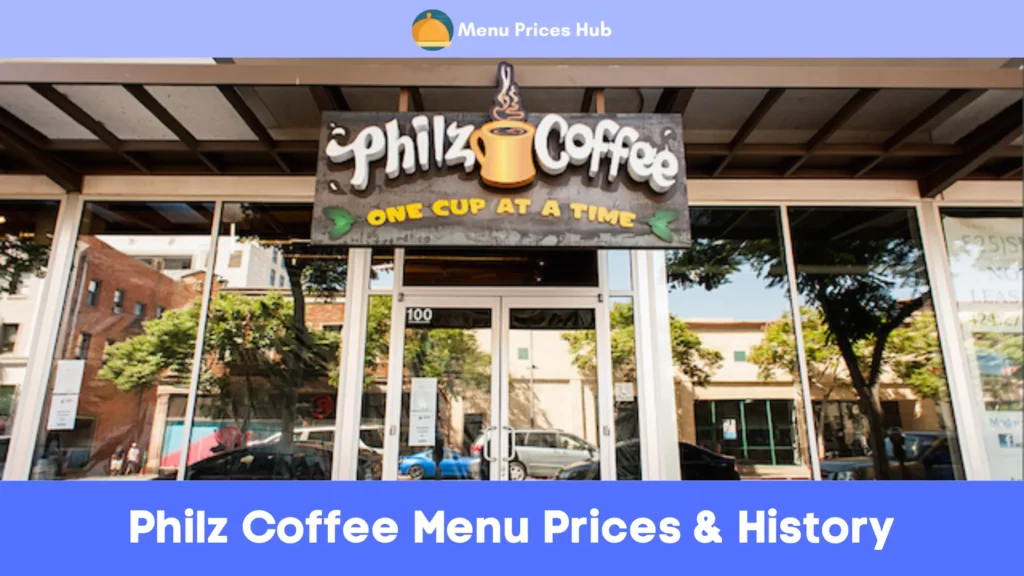 philz coffee menu prices history