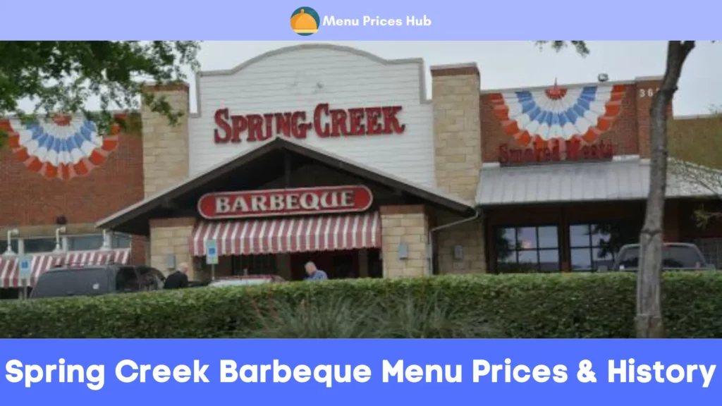 spring creek barbeque menu prices history