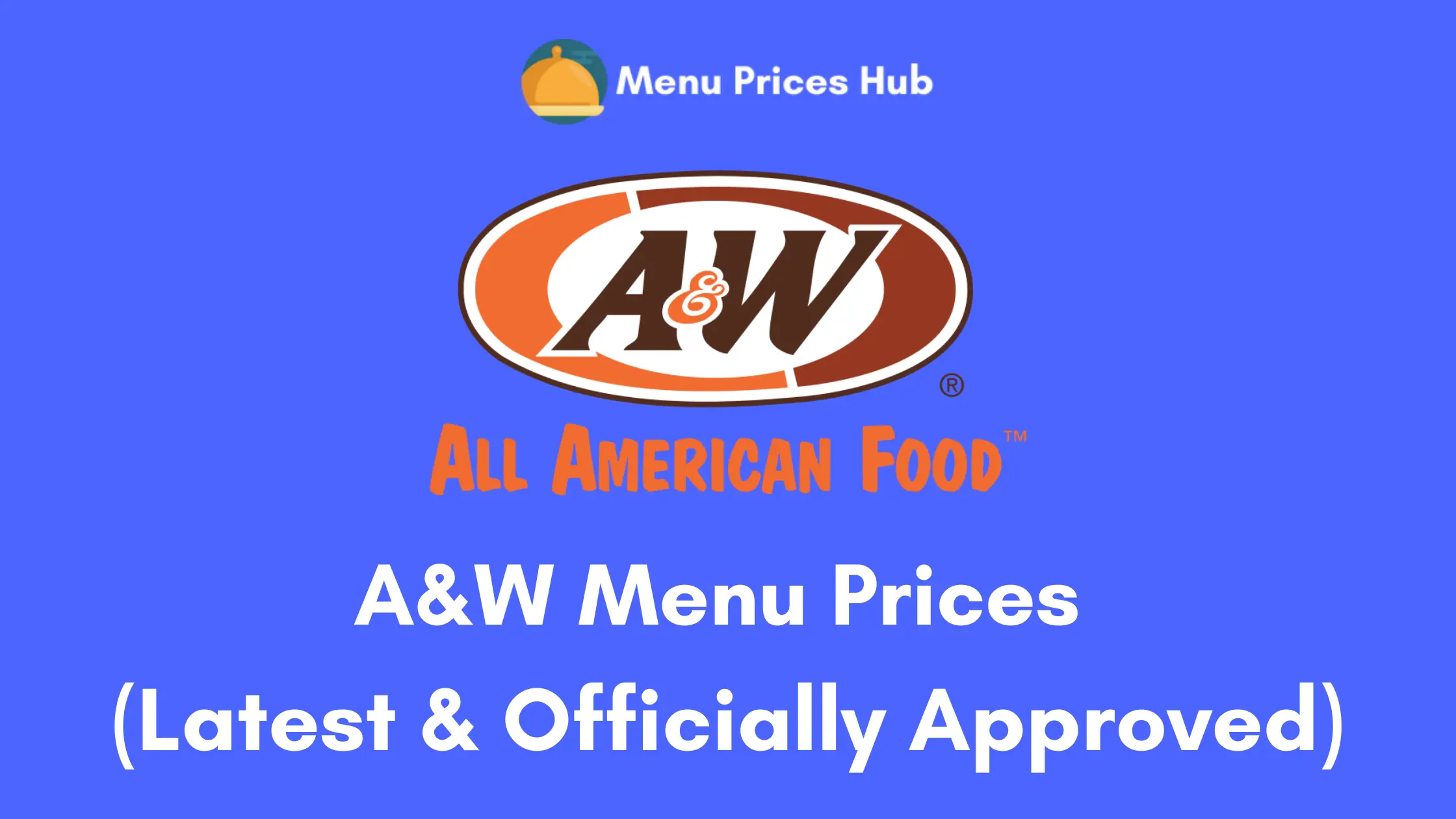 a w menu prices
