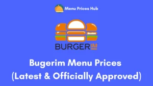 bugerim menu prices