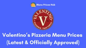 valentinos pizzeria menu prices