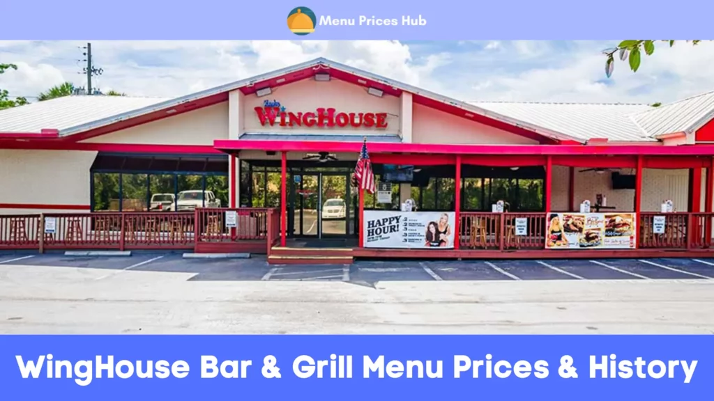 winghouse bar grill menu prices history